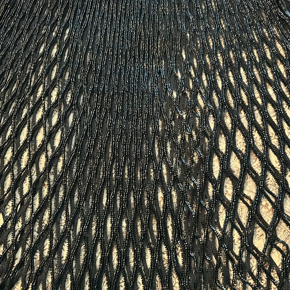 Elegant Black Fringe Skirt - Picture 9 of 12